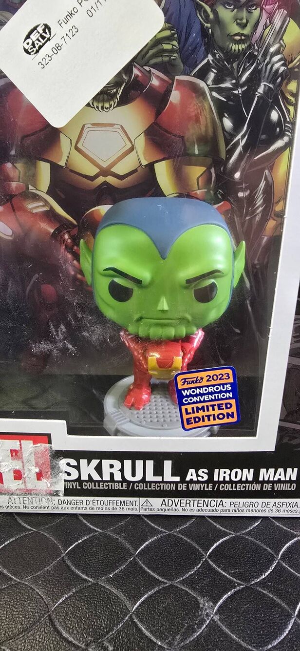FUNKO POP MARVEL COMIC COVERS SKRULL AS IRON MAN # 16 #A95
